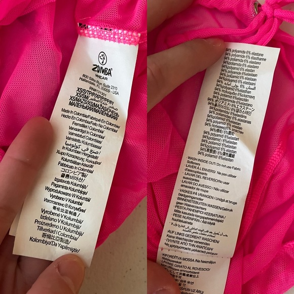 Rare Zumba Sports Bra - Medium Leggings - Small Tank - XS/S Set Hood Mesh - Picture 16 of 16